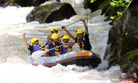 【バリ島】アユン川でラフティングとエレファントライド